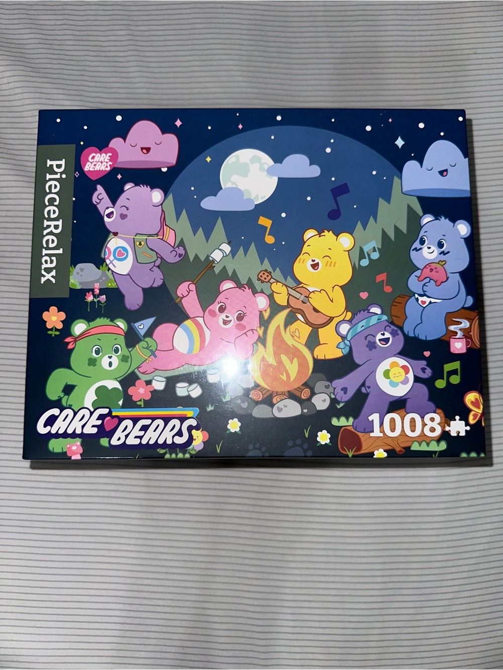 Care Bears 1008 Pc Plastic Puzzle "Campfire Party" NIB